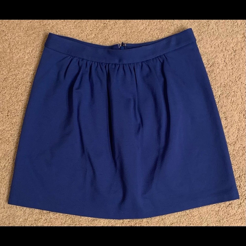 J Crew blue skirt, size 2 (NEW)
